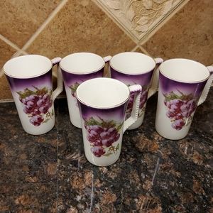 Dresden China Tall Lemonade Cups